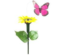 Nuyhadds Colibrí Revoloteante Solar - Luz Decorativa De Estaca Para Jardín, Efecto Móvil Con Energía Solar, Impermeable Para Macizo De Flores | Decoración De Paisaje Ambiental Para Áreas De
