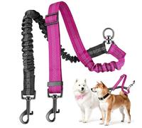 Nuyhadds Cuerda giratoria de 360 grados que absorbe los golpes, cuerda giratoria de 360 grados para 2 perros, para razas medianas y grandes, para caminar, entrenamiento, parque al aire , jardín y