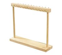 Nuyhadds Estante De Exhibición De Accesorios: Diseño De Madera Natural, Estación Para Colgar Joyas, Vitrina De Anillos, Organizador De Decoración De Dormitorios | De Gestión De De Madera Natura