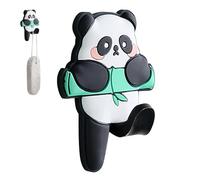 Nuyhadds Gancho de pared con pegamento, gancho de pared autoadhesivo, gancho en la pared, solución de almacenamiento, colgador de toallas de panda, organizador individual para armario de entrada, baño