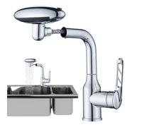 Nuyhadds Grifo Para Lavabo De Baño,Grifo Monomando Para Lavabo De Baño | Diseño Con 4 Modos Y Caño Giratorio 360° Para Lavado De Manos, Cepillado Y Limpieza Facial