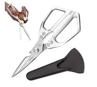 Nuyhadd's Kitchen Scissors robustas | Cocina de tijeras de acero inoxidable a prueba de óxido | Herramienta de cocción hecha a medida que no sea de Slip para cocineros de jardín de restaurantes para e