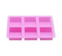 Nuyhadds Moldes de barra de energía, rectángulo de silicona, 6 cavidades, rectángulo, silicona, alimentos, cereales, moldes, trufas para tarta de queso Brownie