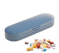 Nuyhadds Organizador magnético de pastillas, contenedor de medicamentos pequeño, contenedor de viaje, pastillero diario, contenedor de tabletas para medicamentos para suplementos