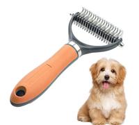 Nuyhadds Peine de relajación para perros, peines para perros para el cuidado de la caspa, cuidado del peine para gatos, matices de para perros de acero inoxidable, relajación de accesorios