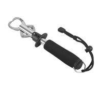 Nuyhadds Pinza para labios de pescado, herramienta portátil para pescado, mango de EVA, mango de aluminio, agarre estable para el control de peces, mango de caña recta, portátil