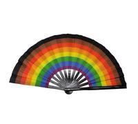 Nuyhadds Ventilador de mano plegable grande, ventilador de mano grande para danza | 13 pulgadas Big Chinese Folding Hand Fans,Decorativo plegable Artesanía, Kung Fu Craft, decoración del hogar para