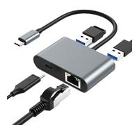 Nuyhgtr - Adaptador USB a Ethernet Gigabit, adaptador de tipo C, ordenador internal Components for Projector Laptop Tablet Phone Meeting Room Home, 2.44x2.44x0.51 pulgadas