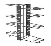 Nuyhgtr Adjustable Pan Rack, Cookware Organizer, Under Sink Storage, Pan Organizer Rack, Pot and Lid Organizer, Adjustable Pan Organizer Rack with 8 Tier Design for Kitchen Organization