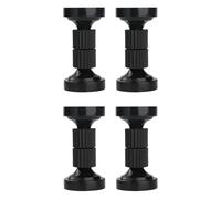 Nuyhgtr Anti Shake Tool for Bedside Fixer for Headboards, Bedside Headboard Fixer, Wall Mount Headboard Stoppers, Bed Headboard Anti Shake Kit, 4pcs Bedside Fixer for Headboards, Black