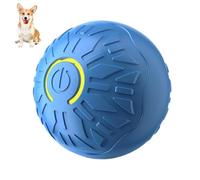 Nuyhgtr Automatic Dog Ball, Pet Toy, Moving Dog Toy, Shaking Dog Ball, Interactive USB Dog Toy Ball with Vibrating Features for Active Pets and Endless Playtime, Orange and Blue