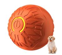 Nuyhgtr Automatic Dog Ball, Pet Toy, Moving Dog Toy, Shaking Dog Ball, Interactive USB Dog Toy Ball with Vibrating Features for Active Pets and Endless Playtime, Orange and Blue
