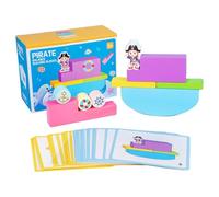 Nuyhgtr Balance Blocks, Wooden Puzzle Game, Educational Design, Sensory Construction Cubes, Stem Toy for Children, Teens, Creative Play, Learning Activities, 6.5x2.68x4.65 Inches
