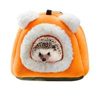 Nuyhgtr Bear Shape Hedgehog House, Soft Pet Bed, Cute Animal Hideaway, Indoor Small Pet Bed, 14x15x15 cm, / 5.51x5.91x5.91in, Small Animal Cold Weather Bed for Indoor Small Pet