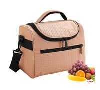 Nuyhgtr - Bolsa de almuerzo aislada, triple-layer para almuerzo, gran capacidad para almuerzo, caja de almuerzo, ajustable, correa para picnic, bolsa de almuerzo para picnics Hiking Camping Fishing
