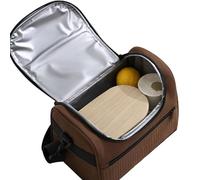 Nuyhgtr - Caja de almuerzo portátil con correa, triple-Layer aislada para el almuerzo, bolsa para actividades al aire libre, amplia capacidad insulated Tote, almuerzo para el almuerzo
