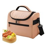Nuyhgtr - Caja de almuerzo portátil con correa, triple-Layer aislada para el almuerzo, bolsa para actividades al aire libre, amplia capacidad insulated Tote, almuerzo para el almuerzo