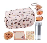 Nuyhgtr Capybara Stationery, Cute Pencil Case Set, Storage Bag with Sticky Notes, Adorable School Supplies Kit, Ideal for Kids, Students, Classroom Prizes, Birthday, Party Favors, Christmas