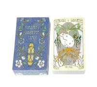 Nuyhgtr Cartas de tarot gourmet, juego de tarot de 80 cartas, mazo de oráculo psicológico, a partir de 12 años