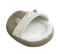Nuyhgtr Cat Bed, Cat Cave Indoor, Cute Semi-Enclosed Bed, Plush Cat House, Washable Cat Bed, Cat House Tent, Small Cat Bed, Washable Plush Cat House Tent for Puppies and Small Cats