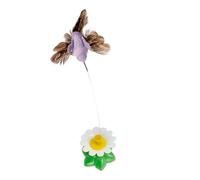 Nuyhgtr Cat Enrichment Toys - Suction Cup Flying Bird, Large Size with Realistic Feathers, Compact Elastic Wire, Interactive Kitten Teaser, for Exercise Home Indoor and Apartment Living Room Fun