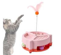 Nuyhgtr Cat Food Puzzle Feeder, Slow Eating Cat Bowl, Cat Enrichment Feeding Toy, Activity Feeder For Cats, Dispenser Feeder For Kittens, Cat Food Dispensing Toy, Multifunctional Cat Feeder