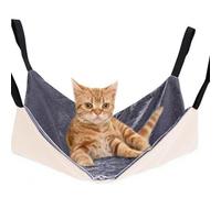 Nuyhgtr Cat Hammock, Adjustable Soft Cat Hammocks, Comfortable Rest Sleeping Pad, Double-Sided Kitten Bed, Cage Hanging Accessory for Kittens, herrets, puppies, conejitos y pequeños animales