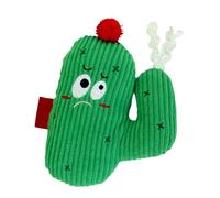 Nuyhgtr Cat Plush Teething Toy, Soothing Cactus-Shaped Chew Toy with Sound, Interactive Soft Stuffed Animal for Kittens, Ideal for Indoor Home Exercise, Training, and Playtime