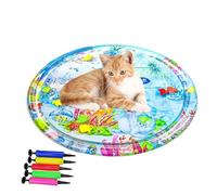 Nuyhgtr Cat Water Play Mat, Interactive Pet Cooling Pad, Feel-Cool Comfort Mat to Your Hot Weather, Ideal for Dogs and Cats, Indoor Outdoor Floor Use, Fun Summer Playtime Toy