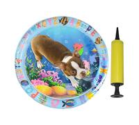 Nuyhgtr Cat Water Sensory Mat, Animal Design Cat Toy Mat, Thickened PVC Cooling Mat, Inflatable Pet Enrichment Play, Fun Cooling Artifact Suitable for Cats and Dogs