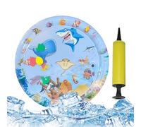 Nuyhgtr Cat Water Sensory Mat, Animal Design Cat Toy Mat, Thickened PVC Cooling Mat, Inflatable Pet Enrichment Play, Fun Cooling Artifact Suitable for Cats and Dogs