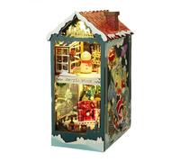 Nuyhgtr Christmas Diorama Craft, Project, Home Decor Craft Kit, Festive Design, Christmas Themed Miniature Doll House Craft Kit for Creative Decor