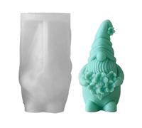 Nuyhgtr Christmas Gnome Mold, Gnome Mould, Silicone Gnome Mold, Gnome Mould, Epoxy Gnome Mold, Candle Soap Mold, Cute Gnome Silicone Mold for Christmas Crafts Handmade Decor