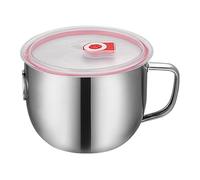 Nuyhgtr Cooking Fat Separator, Grease Cup, Noodle Bowl Separator, Kitchen Fat Separator Cup for Cooking Turkey, Chicken, Beef, and Meat with Lid and Spout, 18 x 11 cm,