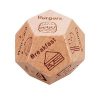 Nuyhgtr Date Night Dice, Fecha Dice, Parejas Dice, Dice de Decisión de Alimentos, Dice de Dice, Dating Dice, Wooden Date Dice, 3x3x3cm/1.18x1.18x1.18 pulgadas for Birthday Christmas Valentines Day