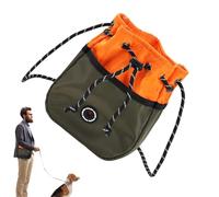 Nuyhgtr de golosinas para Perros | de golosinas para Cachorros con Correa para el Hombro, Soporte Impermeable Ajustable para Aperitivos de Animales para Alimentos Secos, Carne Seca de Res