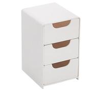 Nuyhgtr Drawer Jewelry Box, Multifunctional Organizer Box, Stationery Organizer Box, Tabletop Storage Organizer, Tabletop Organizer Drawer with 3 Layer Organizer for Cosmetics & Remote Controls