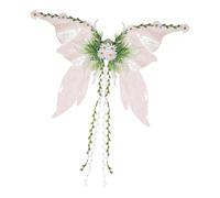 Nuyhgtr Fairy Wings, Woman Costume, Colorful Transparent Butterfly Wings Straps, Lightweight Party Cosplay Accessories for Halloween Pride Festival Christmas Garden Events, 70x48cm