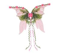 Nuyhgtr Fairy Wings, Woman Costume, Colorido transparente Butterfly Wings Straps, Lightweight Party Cosplay Accessories for Halloween Orgullo Festival Christmas Garden Events, 70 x 48 cm
