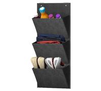 Nuyhgtr Foldable Shoe Rack Organizer - Wall Hanging Adhesive Storage Box for Space Saving, Quick Installation with Compact Design, Shoe Stand for Dorm Room, Bedroom, Closet, 30.71x13.39x5.91 in