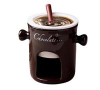 Nuyhgtr Fondue Mug, Cheese Melting Pot, Small Fondue Pot, Chocolate Fondue Mug, Cheese Fondue Mug, Small Fondue Pots, Taza de cerámica Fondue para Picnics, Afternoon Tea, Beaches, Partes (Ceramic)