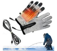 Nuyhgtr Guantes calefactores recargables | Guantes USB recargables, táctiles, calentados para clima frío, mitones de calor impermeables para deportes al aire libre, senderismo, motocicleta, viaje por