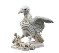 Nuyhgtr Halloween Home Decor Statue, Resin Animal Art Sculpture, Vulture Decor, Spooky Shelf Decor, Vulture Figurita Skeleton for Home Decor and Halloween Themes