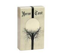 Nuyhgtr Horror Tarot Deck, Oracle Cards, Dark and Detailed Illustrations, Sturdy Quality Design, Divination Game Supplies for Parties, Women, and Social Gatherings, 4.06x2.36 Inches