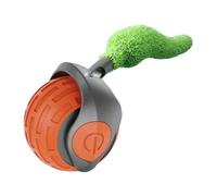 Nuyhgtr Interactive Cat Toy, Cat Chasing Ball, Smart Cat Ball, Rolling Ball with Tail, Adjustable Speed Features for Engaging Pet Play and Reducing Boredom in Cats and Dogs, Blue Green and Orange