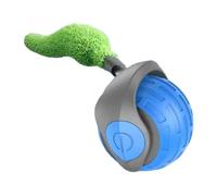 Nuyhgtr Interactive Cat Toy, Cat Chasing Ball, Smart Cat Ball, Rolling Ball with Tail, Adjustable Speed Features for Engaging Pet Play and Reducing Boredom in Cats and Dogs, Blue Green and Orange