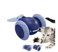 Nuyhgtr Interactive Cat Toys, Cute Cat Toy, Indoor Cat Toys, Cat Entertainment Toy, 7x5x4 cm, Whale Kitten Toy for Entertainment and Relaxation for Indoor Cats, Blue Yellow and Cyan Blue