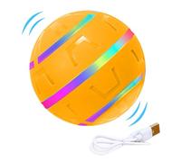 Nuyhgtr Interactive Dog Ball, Shake Pet Ball Dog Toy, USB recargable con luces LED, Vibrating Indoor Games, Active Rolling for Small, Medium, Large Breed Dogs, Fun and Engaging Play