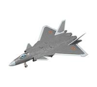 Nuyhgtr J-20 Fighter Display, Aircraft Tabletop Model, Airplane with Stand, Airplane Model with Stand, J-20 Aircraft Toy, Scale Model with Lights and Sound for Collectors