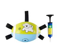 Nuyhgtr Juguete de Fútbol para Perros | Pelota de Masticación Interactiva | con Correas Bolas Interactivas para Perros | para Razas Pequeñas Medianas Grandes Salud Ejercicio Parque